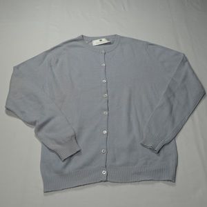 Ballantyne Light Blue 100% Cashmere Cardigan in Size 2